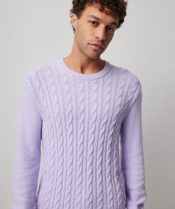 Cashmere Exposed Seam Crew Neck Sweater - Chocolate